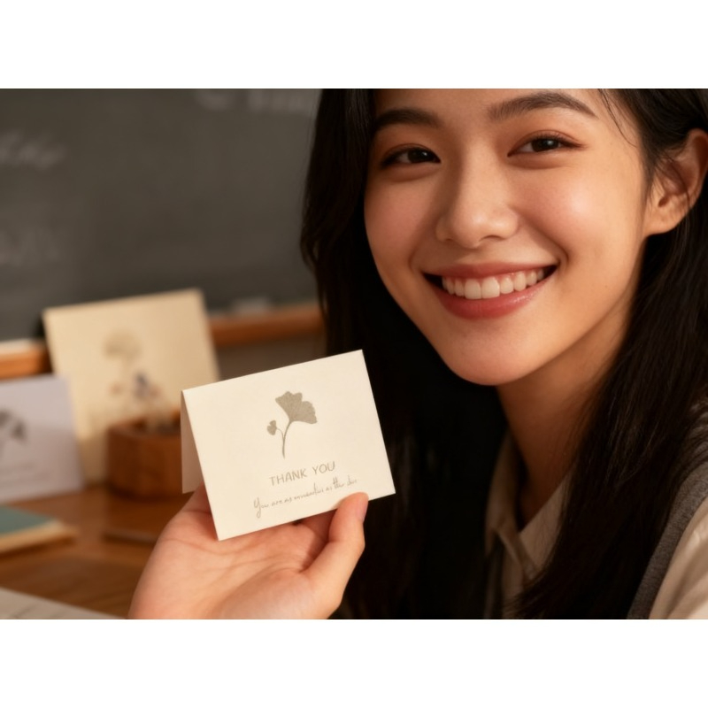 Collectible Vintage Greeting Cards - ชุดการ์ดอวยพรลายใบไม้สไตล์วินเทจ 6 ใบ พร้อมซองกระดาษคราฟท์ คอลเลคชั่นดอกไม้สไตล์มินิมอล การ์ดอวยพรสุดพิเศษ
