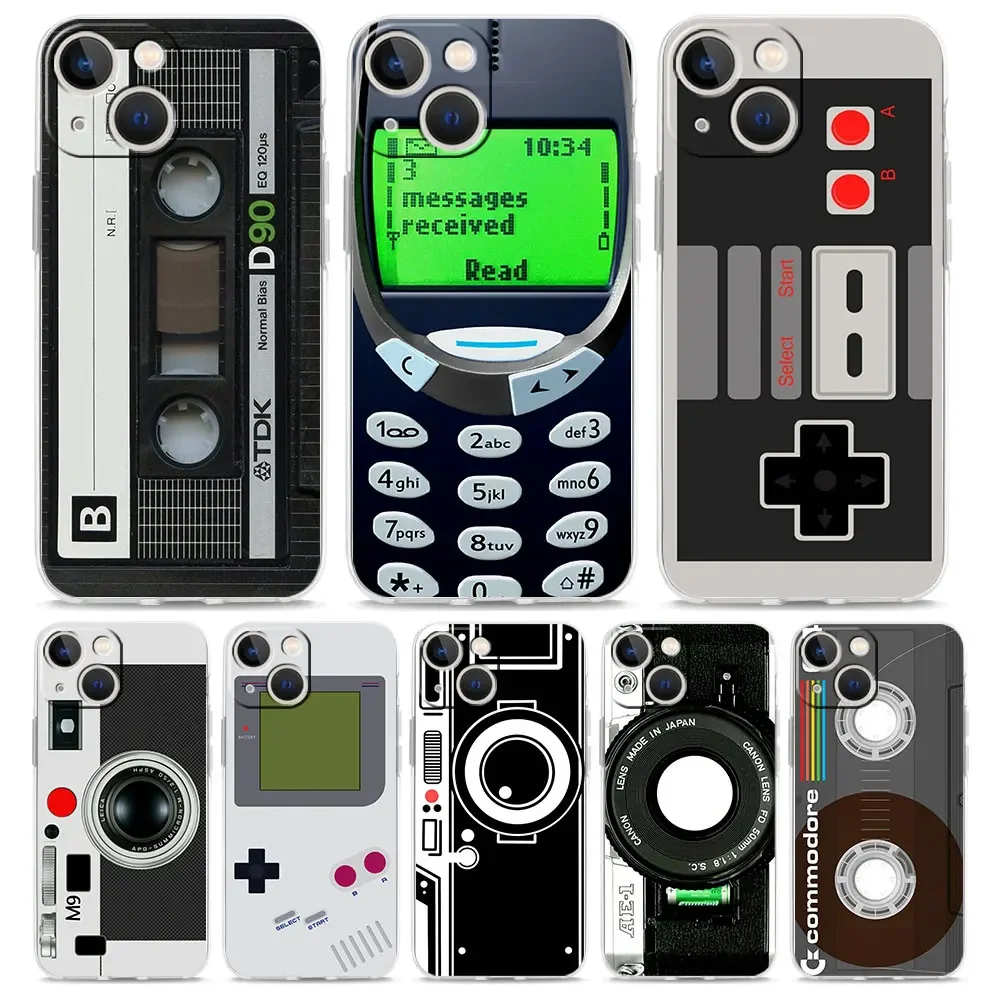 Vintage Game Collection - วินเทจเทปกล้องเกมบอยเคสโทรศัพท์สำหรับซัมซุงกาแล็กซี่ S26 S25 S24 S22 อัลตร้าพลัสฝาครอบกันกระแทกสำหรับกาแล็กซี่