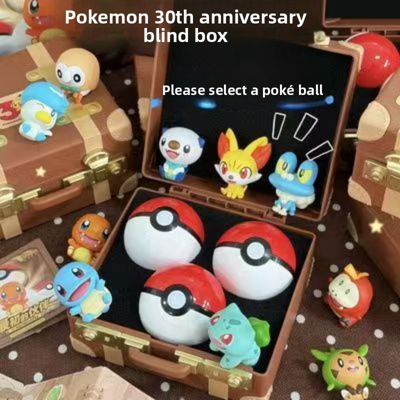 Vintage Toy Collector - พร้อมกล่อง Pokemon First Partners แบบบลายด์บ็อกซ์ ฟิกเกอร์เริ่มต้น