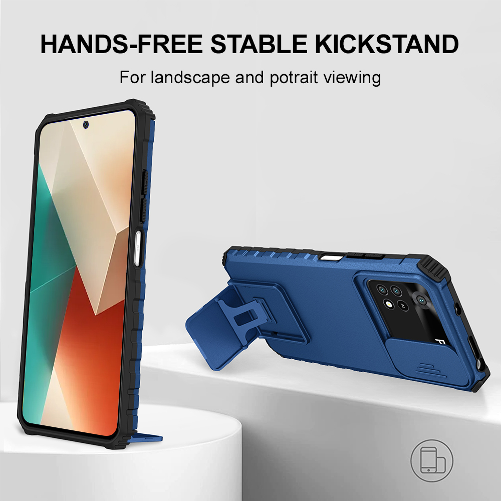 Camera Leather Case - เคสโทรศัพท์กันกระแทกสำหรับ Xiaomi Poco X6 X5 Pro