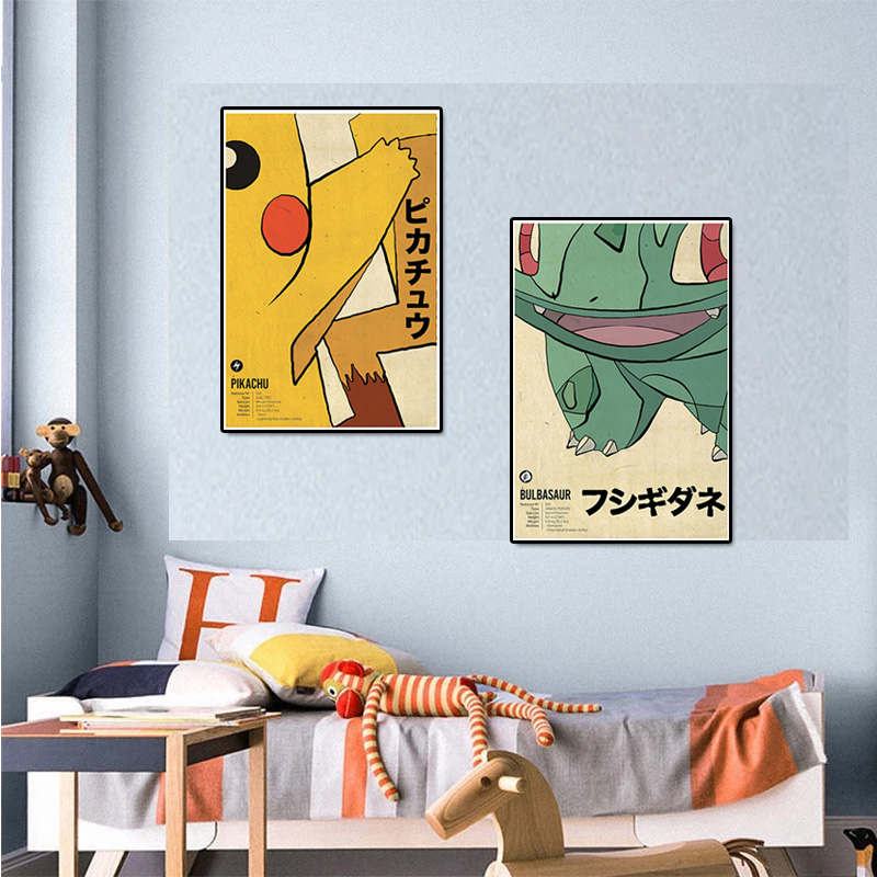 Vintage Pokemon อะนิเมะผ้าใบภา - Vintage Toy Collector บทวิจารณ์และราคา
