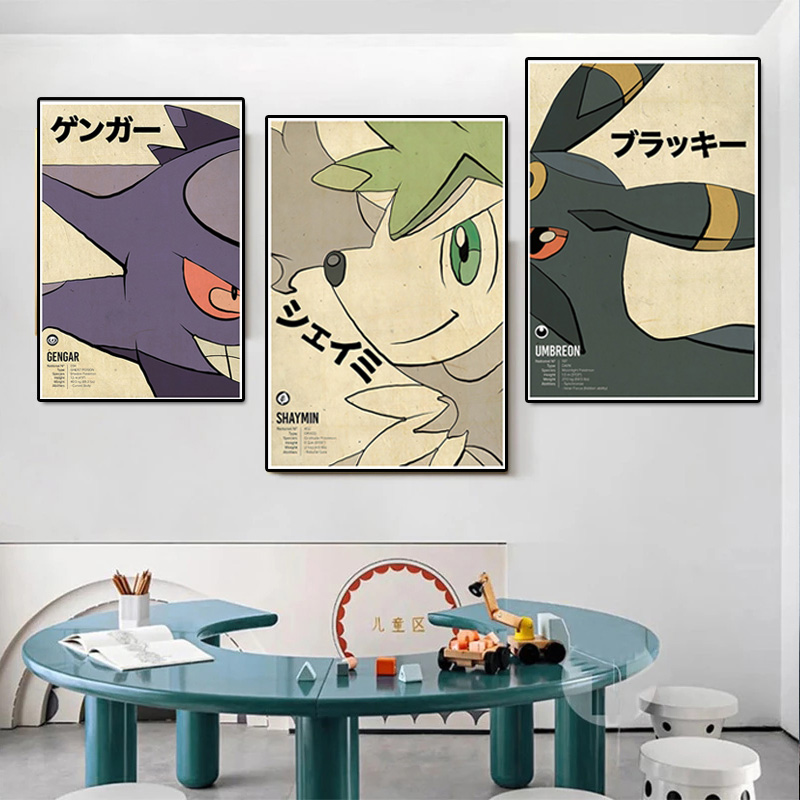 Vintage Pokemon อะนิเมะผ้าใบภา - Vintage Toy Collector บทวิจารณ์และราคา
