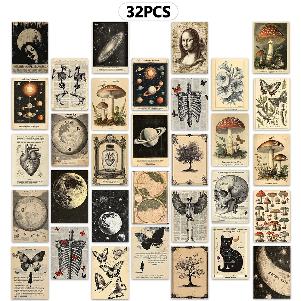 32 ชิ้น, สไตล์วินเทจ, โปสการ์ด - Collectible Vintage Greeting Cards บทวิจารณ์และราคา