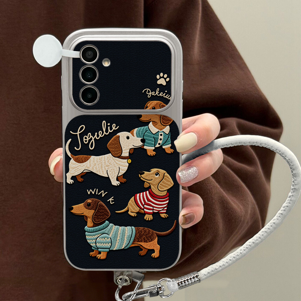 การ์ตูนดัชชุนด์เคสโทรศัพท์สำหร - Camera Leather Case บทวิจารณ์และราคา