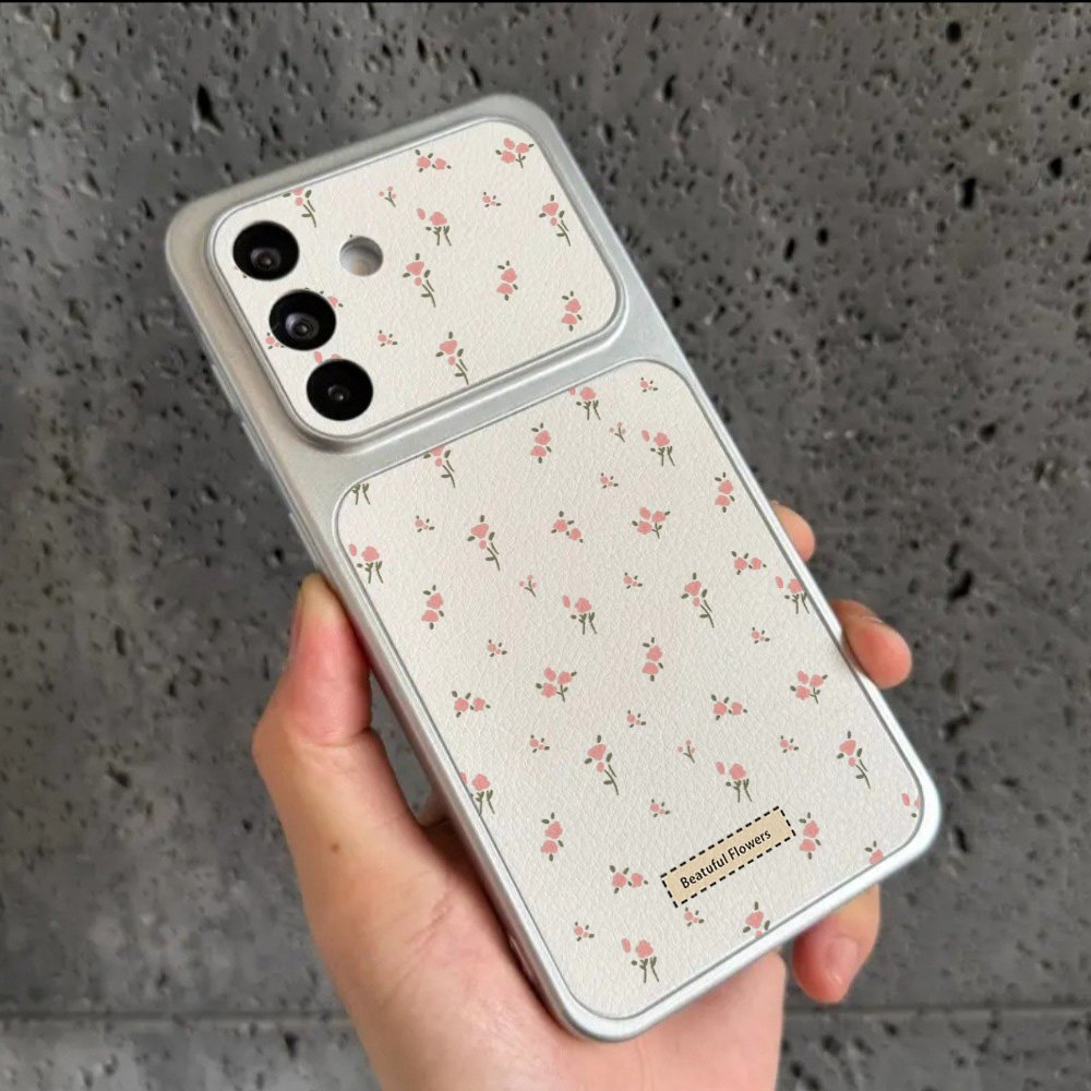 เคสโทรศัพท์หนังลายดอกไม้พร้อมช - Camera Leather Case บทวิจารณ์และราคา