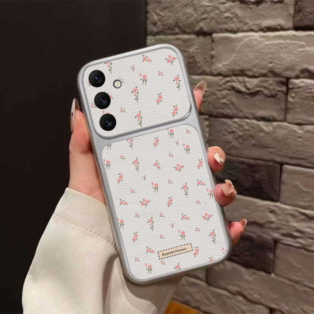 เคสโทรศัพท์หนังลายดอกไม้พร้อมช - Camera Leather Case บทวิจารณ์และราคา