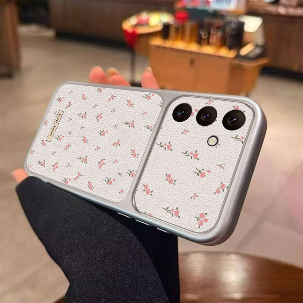 เคสโทรศัพท์หนังลายดอกไม้พร้อมช - Camera Leather Case บทวิจารณ์และราคา