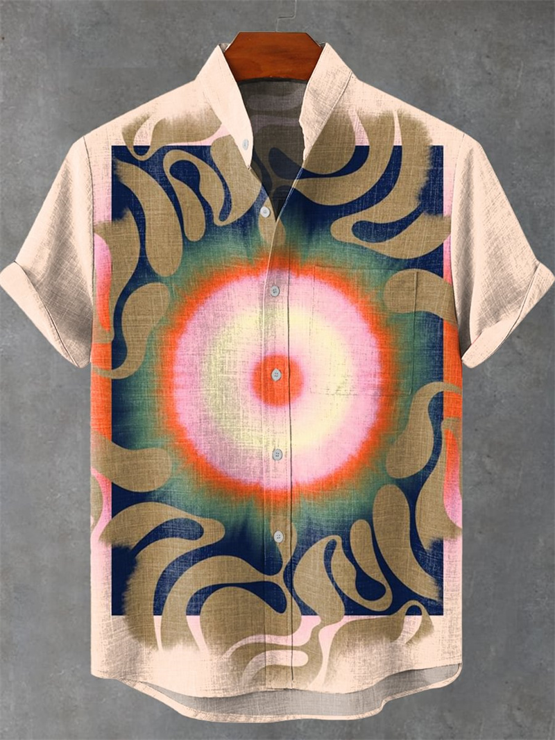 เสื้อเชิ้ตผ้าลินินแขนสั้นผู้ชา - Vintage Collectible Shop บทวิจารณ์และราคา