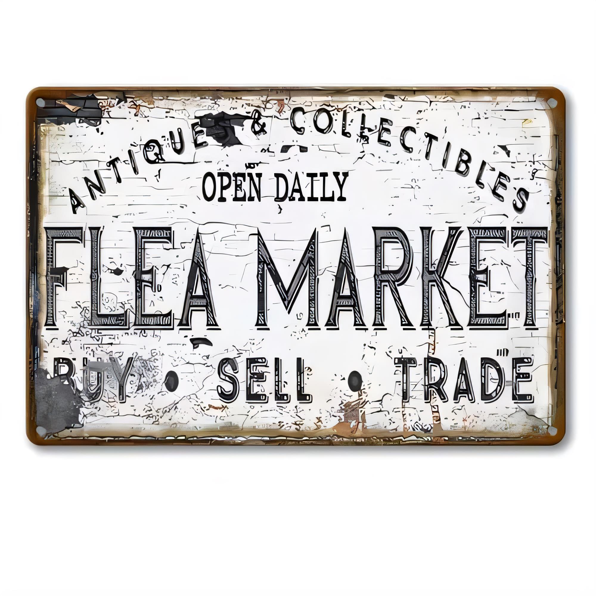 ป้ายโลหะโบราณ ของสะสม ตลาดนัดเ - Vintage Collectible Shop บทวิจารณ์และราคา