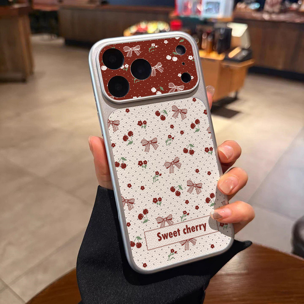 เคสโทรศัพท์หนังลายโบว์เชอร์รี่ - Camera Leather Case บทวิจารณ์และราคา