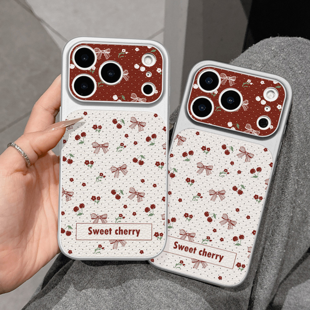 เคสโทรศัพท์หนังลายโบว์เชอร์รี่ - Camera Leather Case บทวิจารณ์และราคา