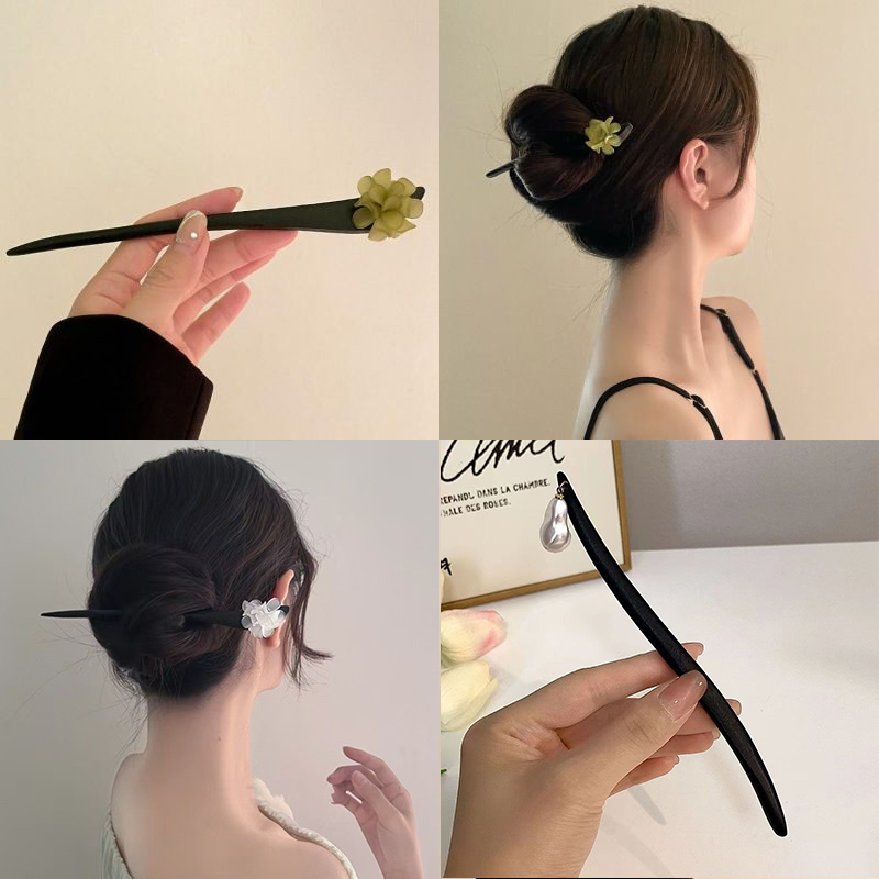 วินเทจสไตล์จีนไม้ดอกไม้ผม Stic - Vintage Collectible Item บทวิจารณ์และราคา