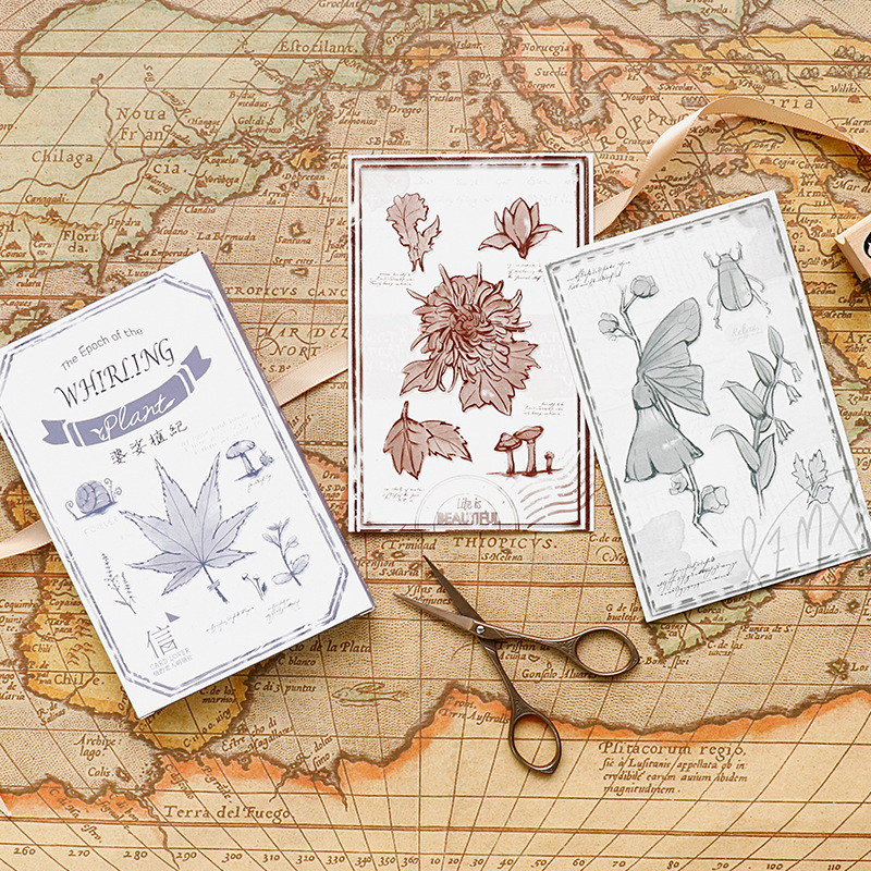 ชุดโปสการ์ดลายพืชหมุนวน 30 ชิ้ - Collectible Vintage Greeting Cards บทวิจารณ์และราคา