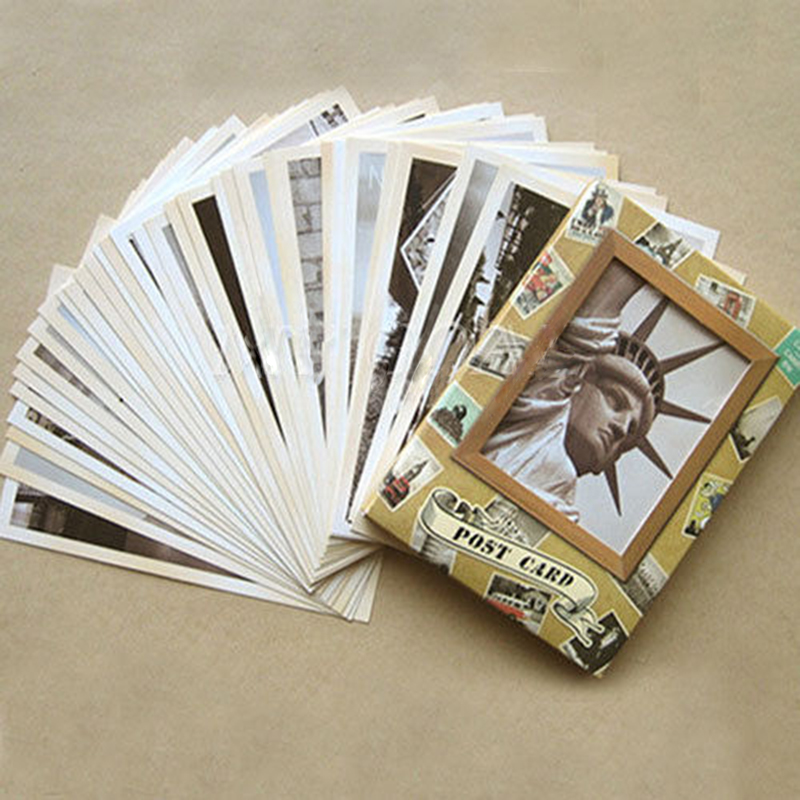 ใหม่ 32Pcs Vintage อาคารที่มีช - Collectible Vintage Greeting Cards บทวิจารณ์และราคา