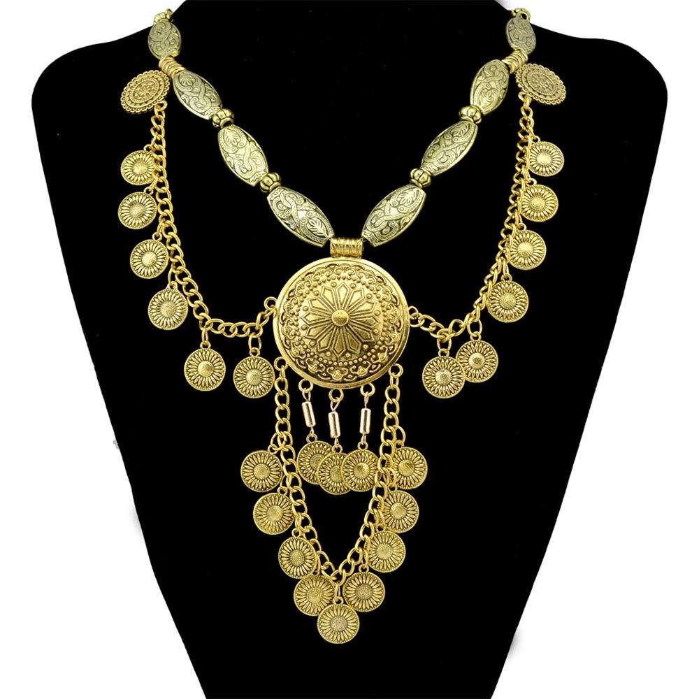 ชุดสร้อยคอและต่างหูสไตล์โบโฮเอ - Vintage Collectible Coins บทวิจารณ์และราคา